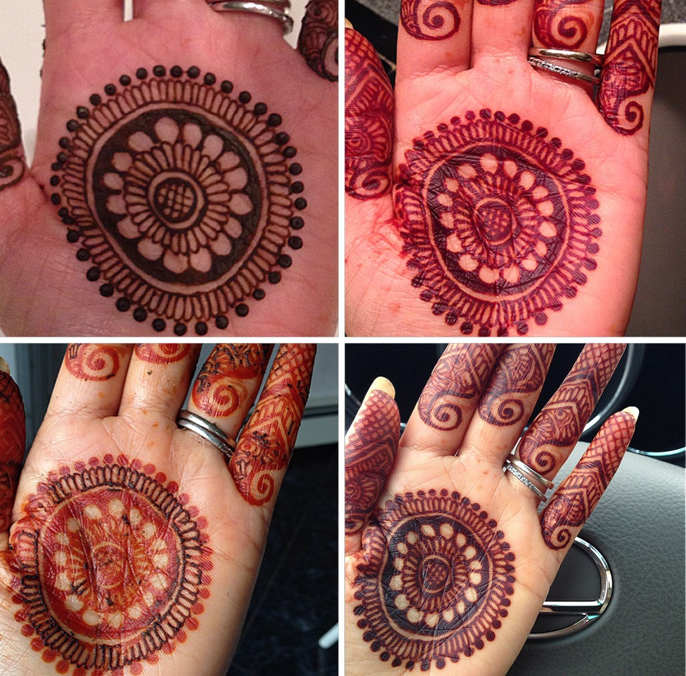 very dark shade of henna