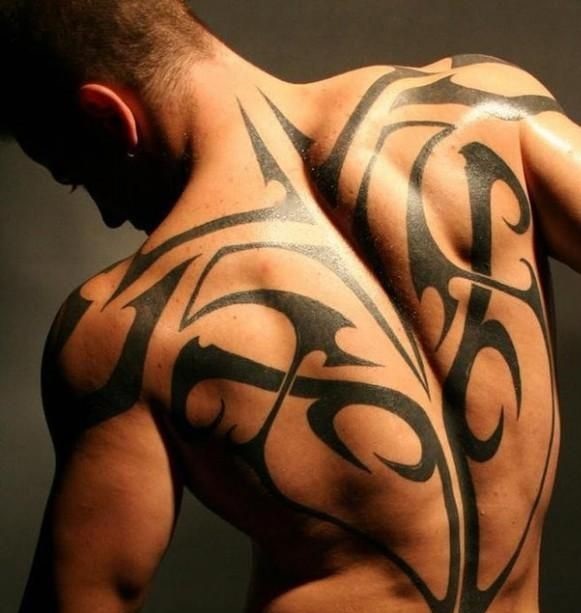 Back Blade tattoo style for men