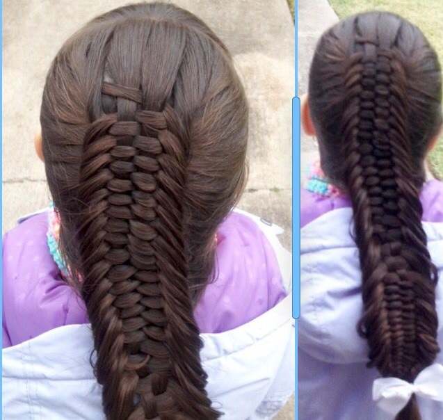 Mixing a four strand Braid with fishtail braid