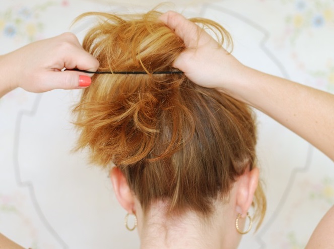 High ponytail bun tutorial